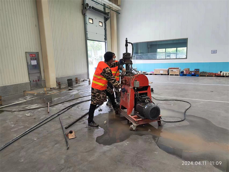 图们厂房地面下沉塌陷注浆加固施工